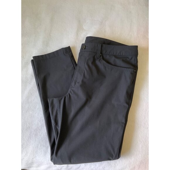 Lululemon size 36 x 30 ABC Slim-Fit Pant  *Warpstreme Black - Picture 4 of 6